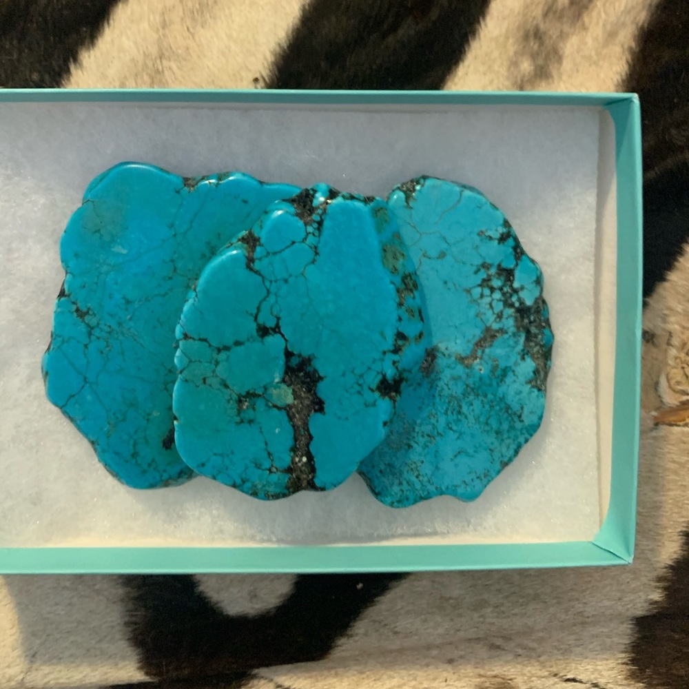 Turquoise Slab Belt Buckle